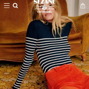 Sezane Simon Jumper Color: BLACK Size: Medium Spring/Fall Essential for Layering